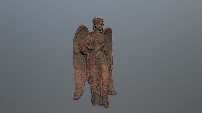 Angel Statue 05 Low-poly 3D model