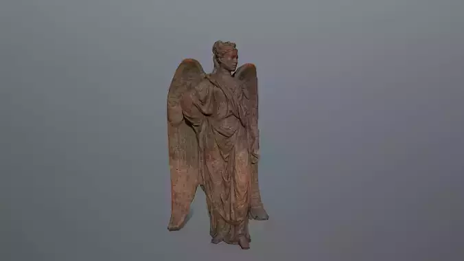 Angel Statue 05 Low-poly 3D model