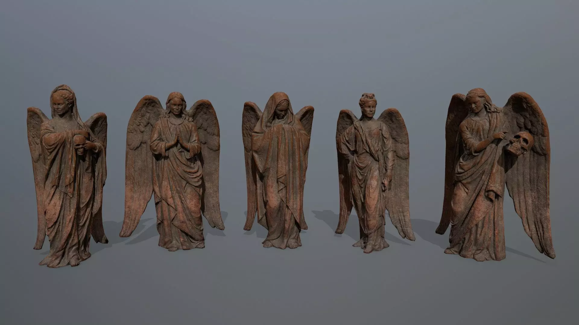 angels statue of angel 3D Model Pack