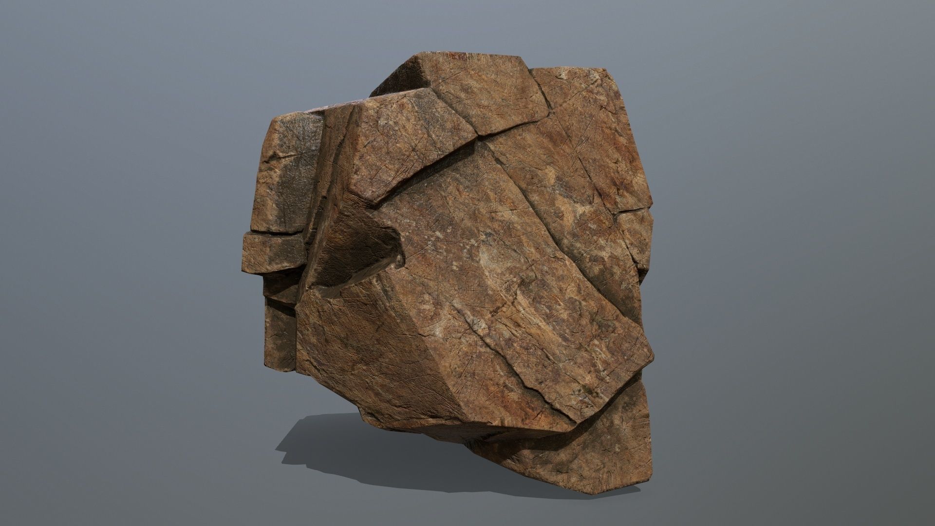 desert rocks Low-poly 3D model_17
