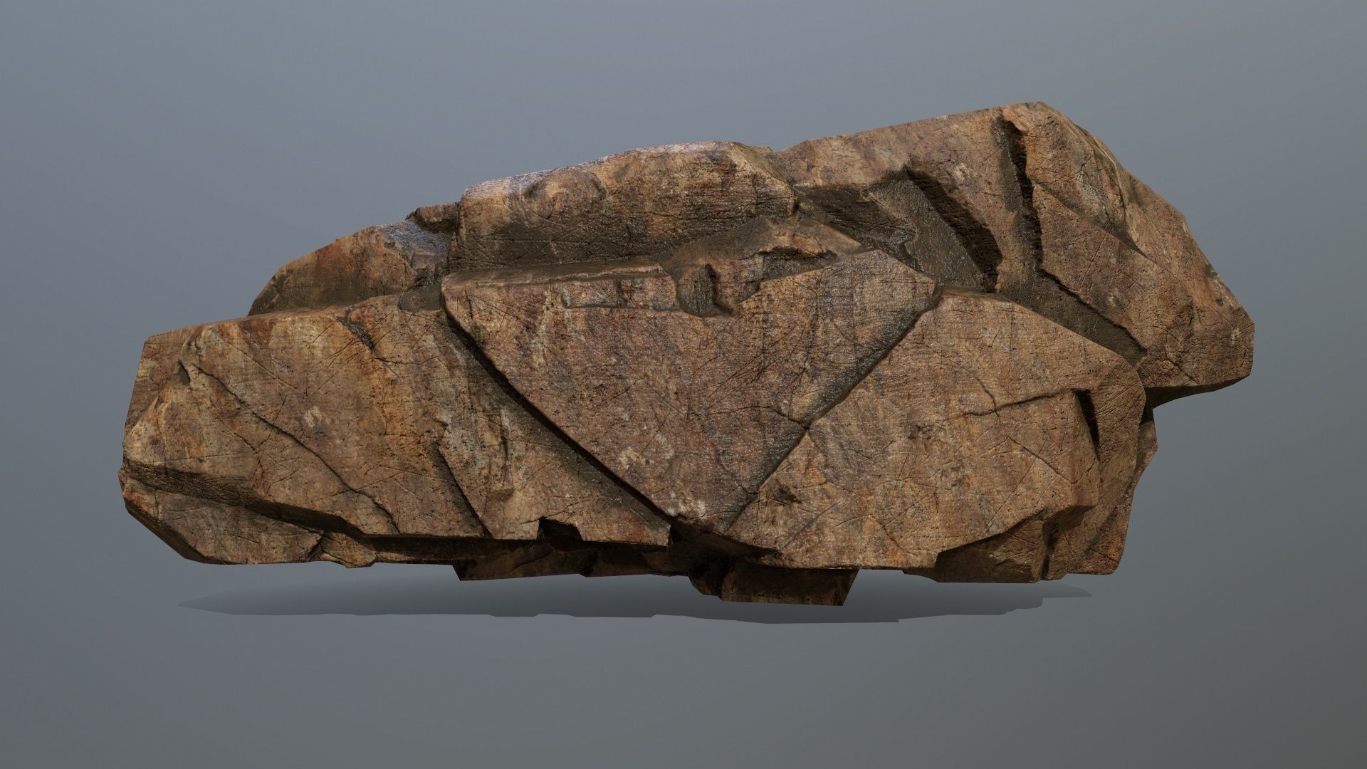 desert rocks Low-poly 3D model_15