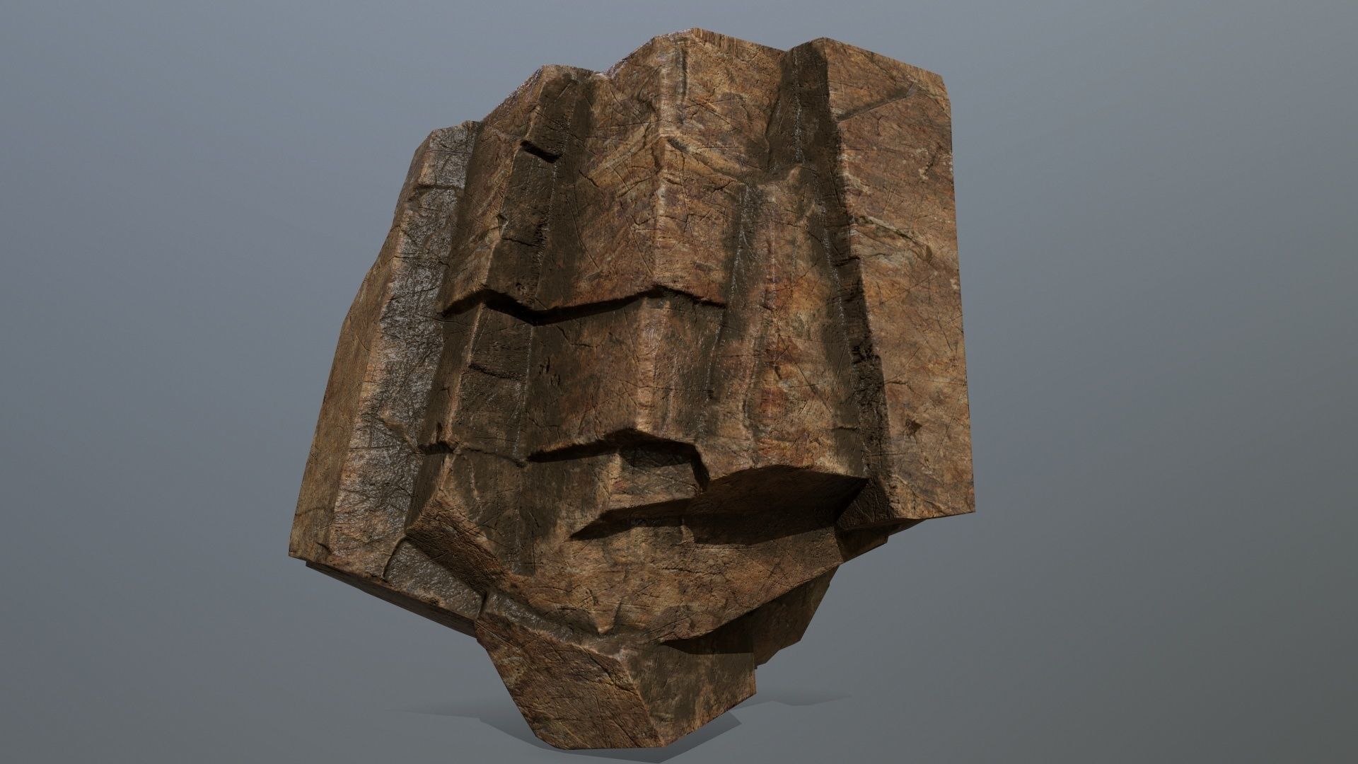 desert rocks Low-poly 3D model_21