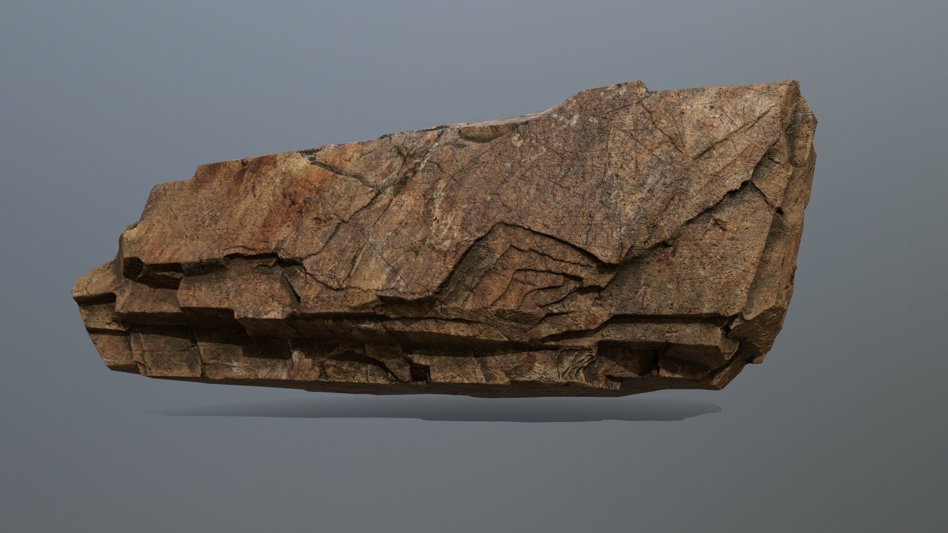 desert rocks Low-poly 3D model_14