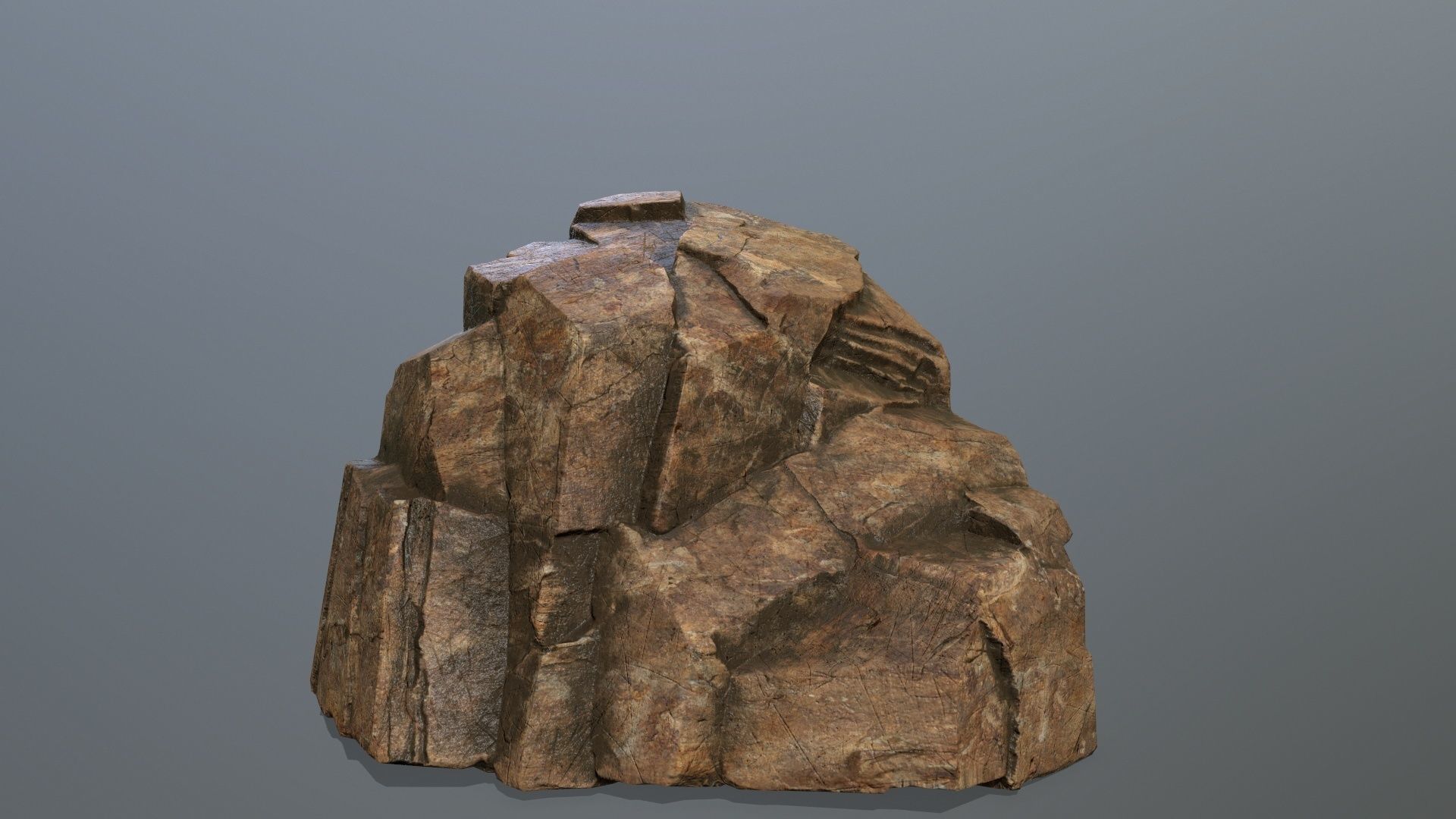 desert rocks Low-poly 3D model_20