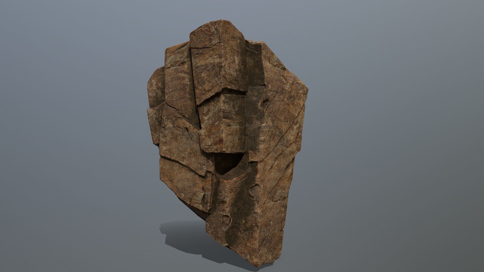 desert rocks Low-poly 3D model_22