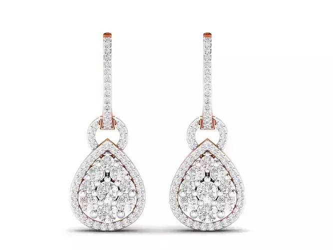 Women Earrings 3dm stl render detail 3D print model