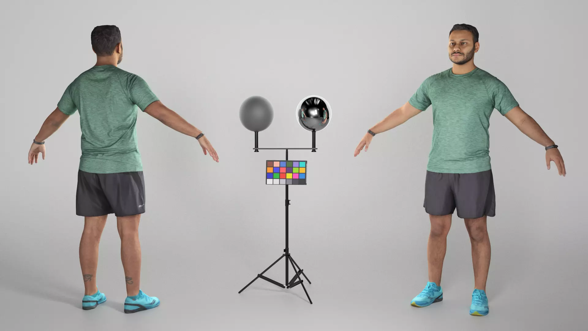 Handsome man in sportswear ready for animation 294 Low-poly 3D model_0