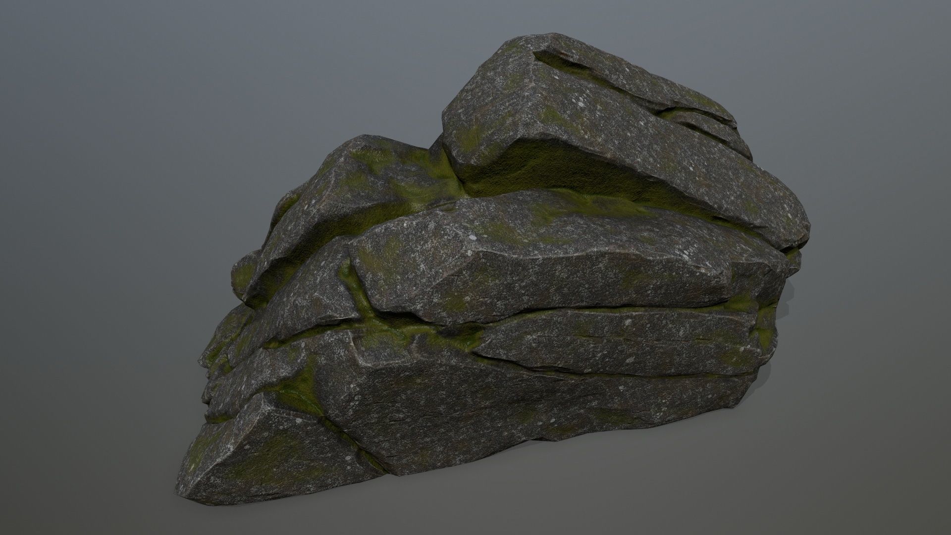 cliff rock set  Low-poly 3D model_24