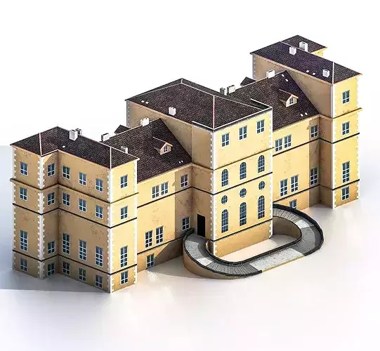 Villa della Regina Low-poly 3D model