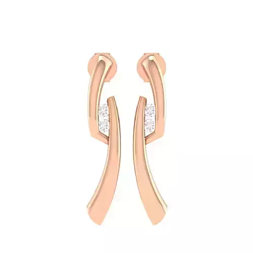 Women Earrings 3dm stl render detail