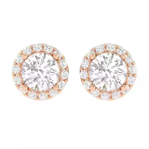 Women Round  Earrings 3dm stl render detail 3D print model