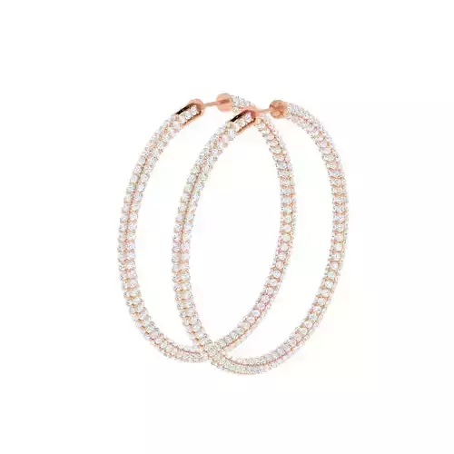 Women Earrings 3dm stl render detail