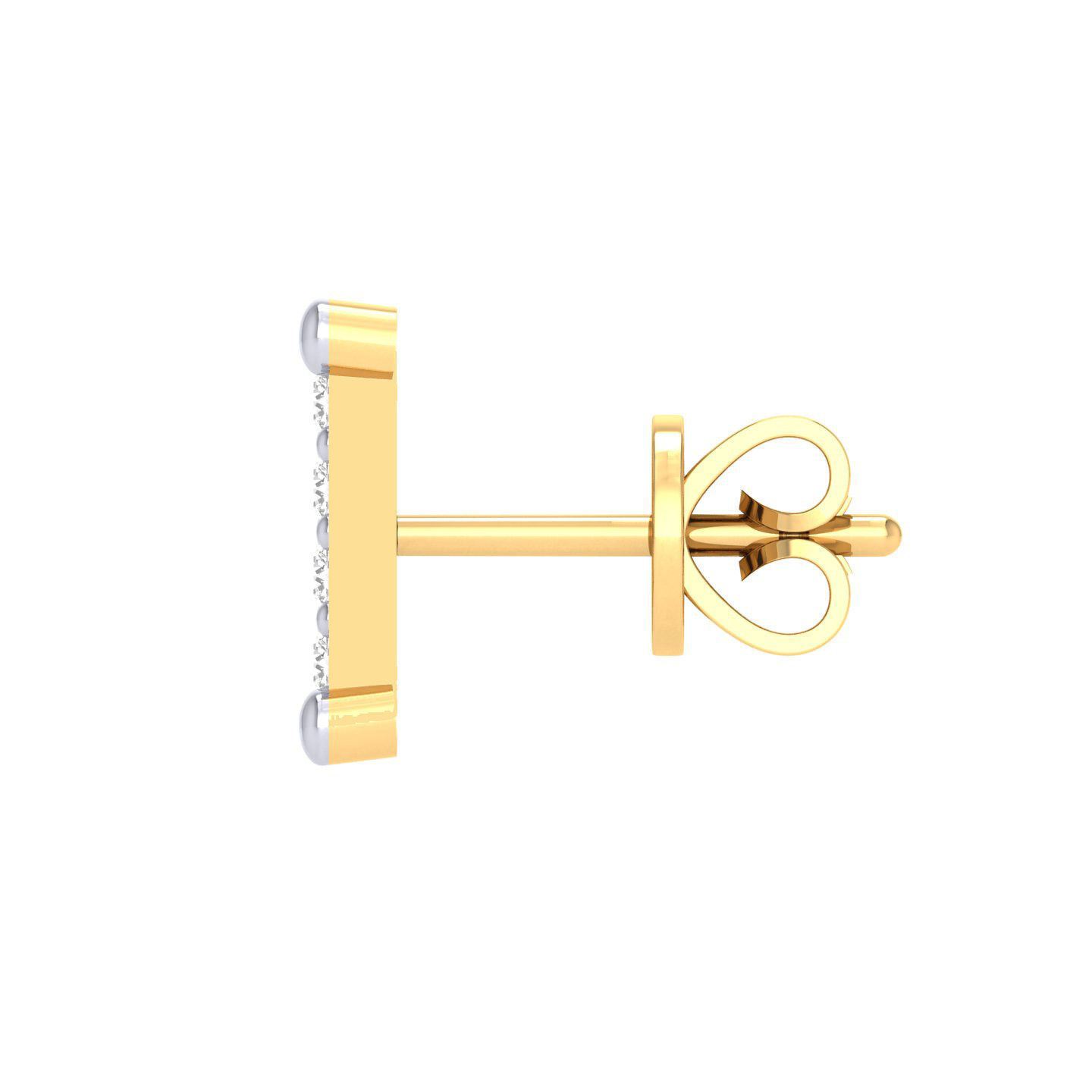 Women Square Earrings 3dm stl render detail 3D print model_7