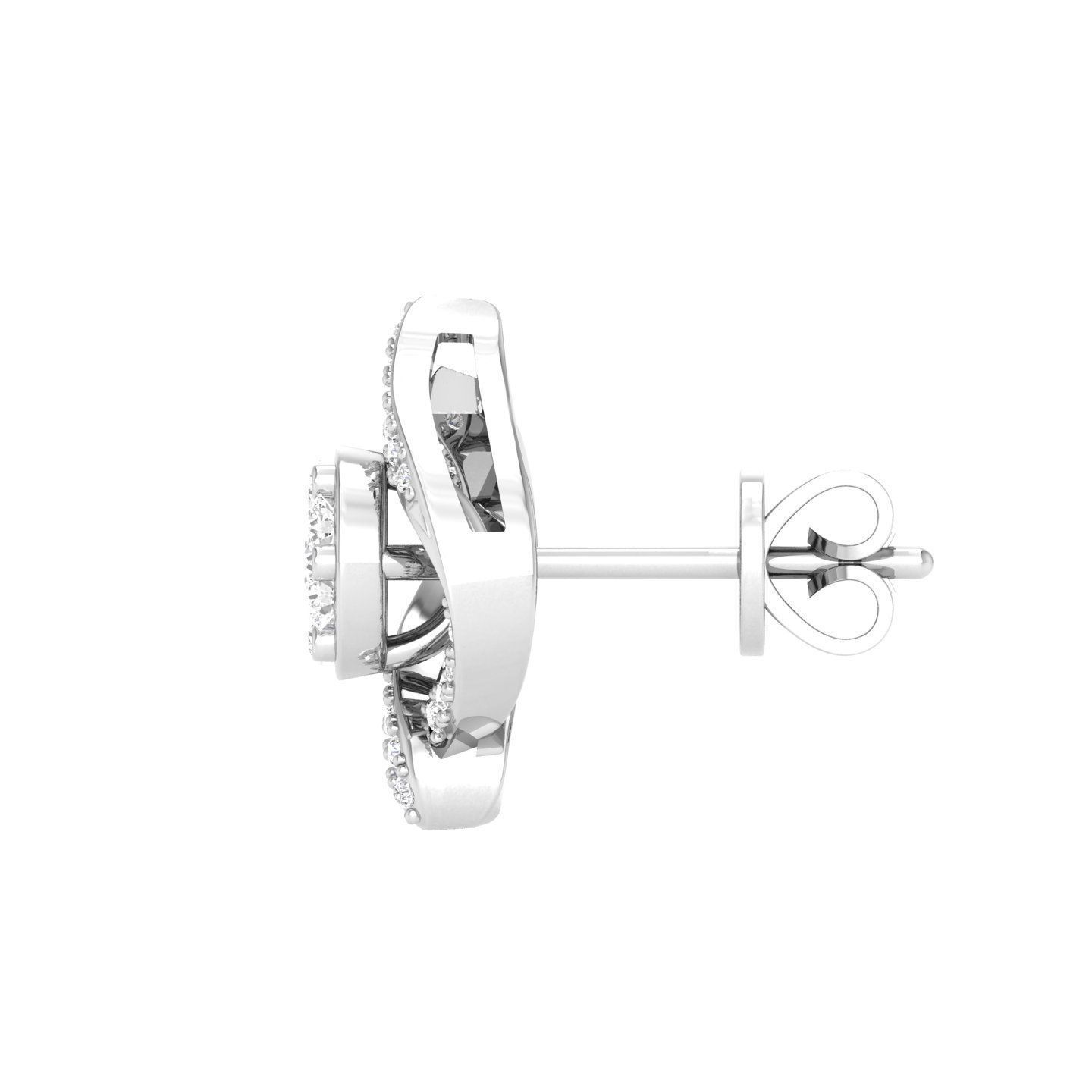 Women Earrings 3dm stl render detail 3D print model_4