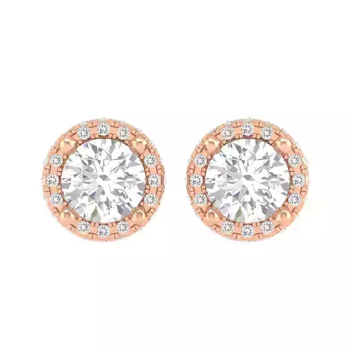 Women Round  Earrings 3dm stl render detail 3D print model