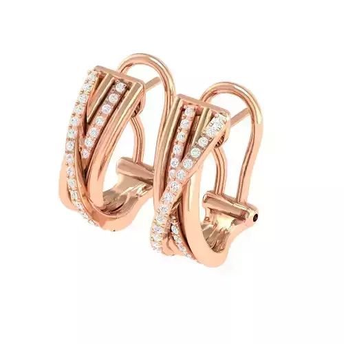 Women Earrings 3dm stl render detail 3D print model