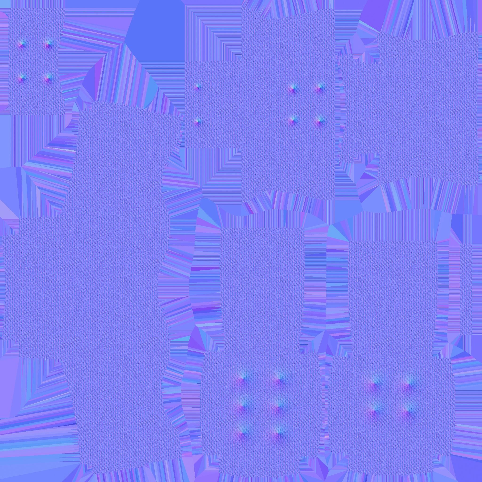 Red Fabric Armchair - Furniture Interior Design Low-poly 3D model_16