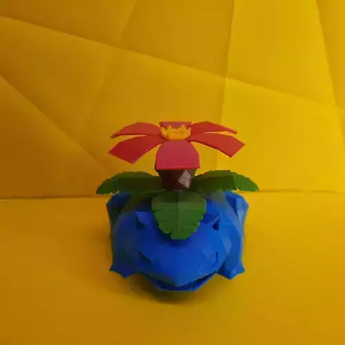 Venusaur Low Poly Pokemon