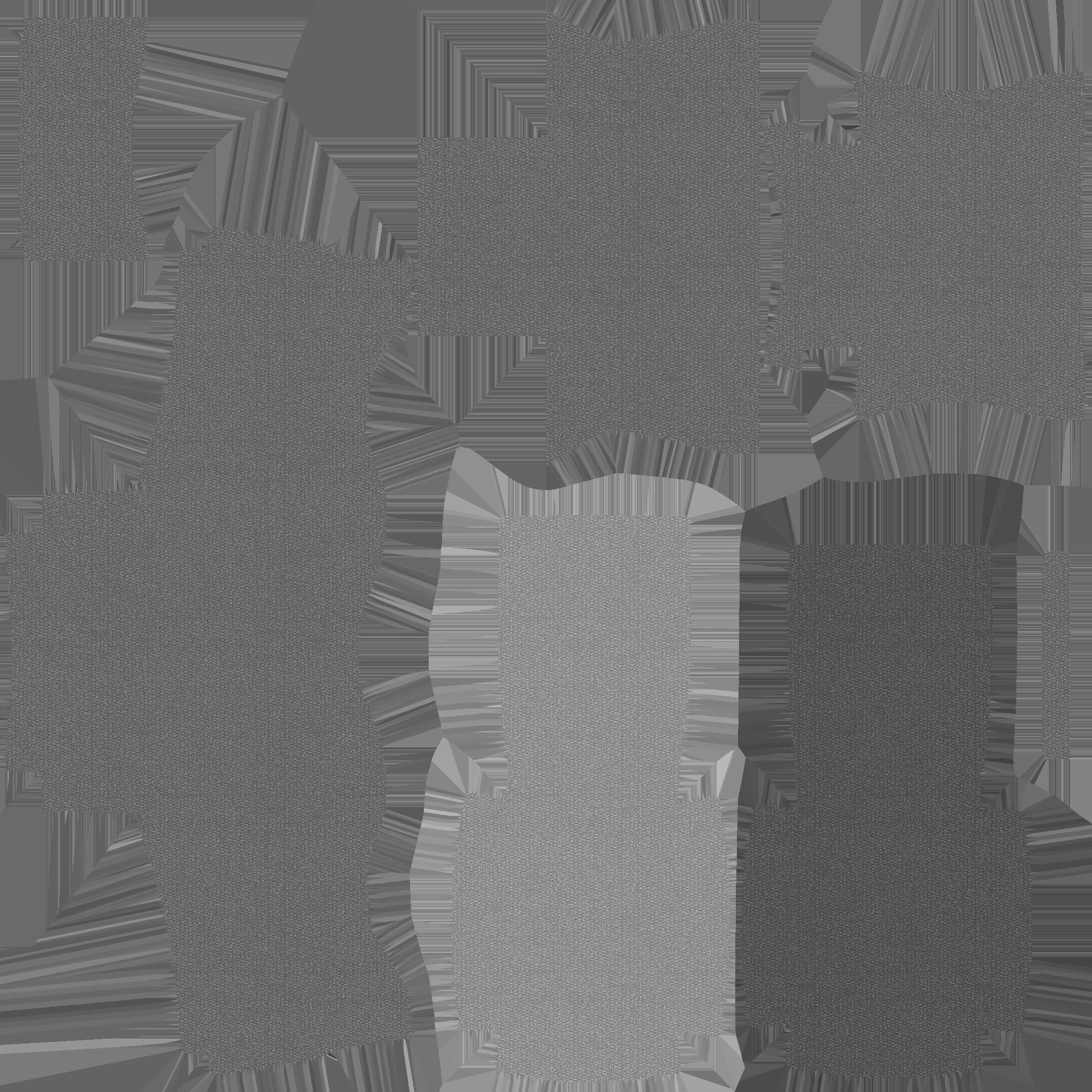 Gray Fabric Armchair - Furniture Interior Design Low-poly 3D model_14