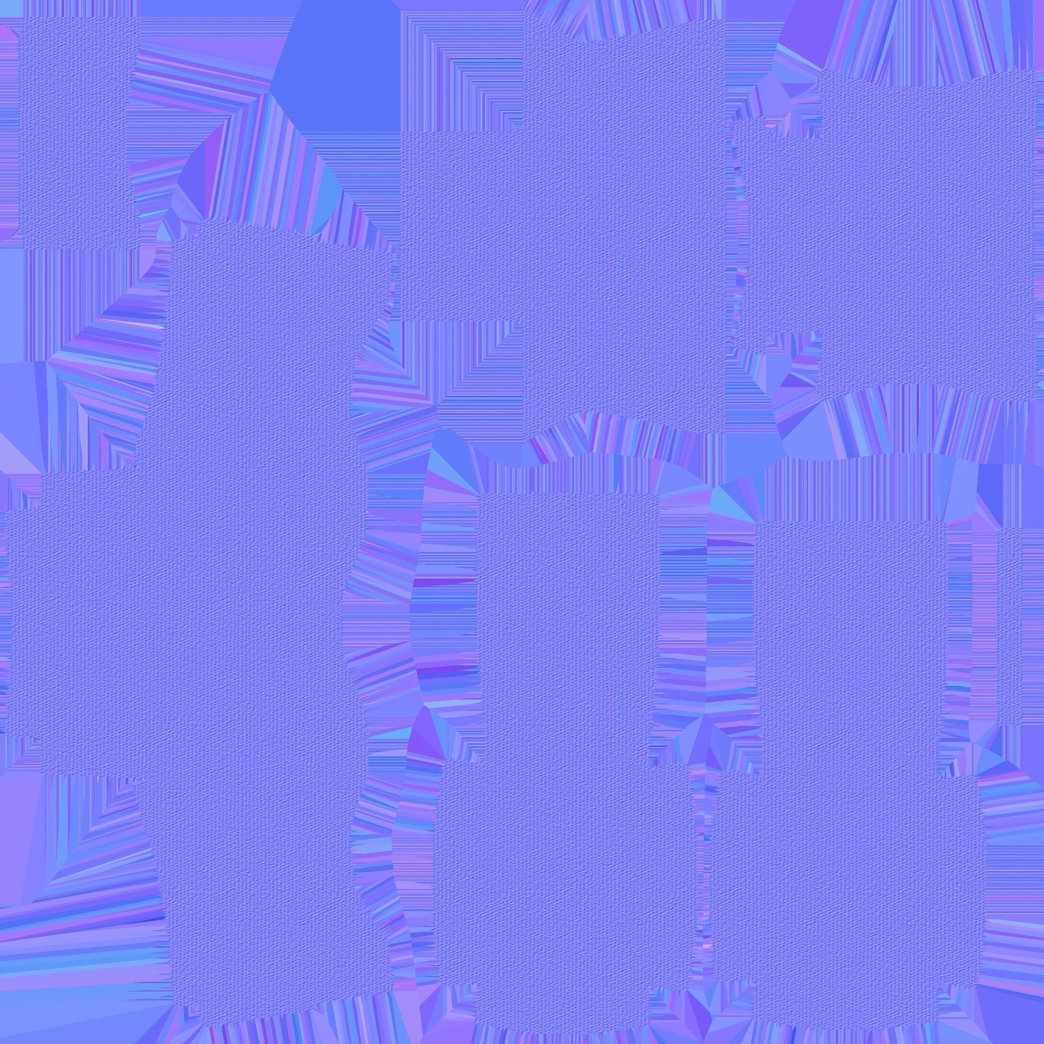 Gray Fabric Armchair - Furniture Interior Design Low-poly 3D model_17