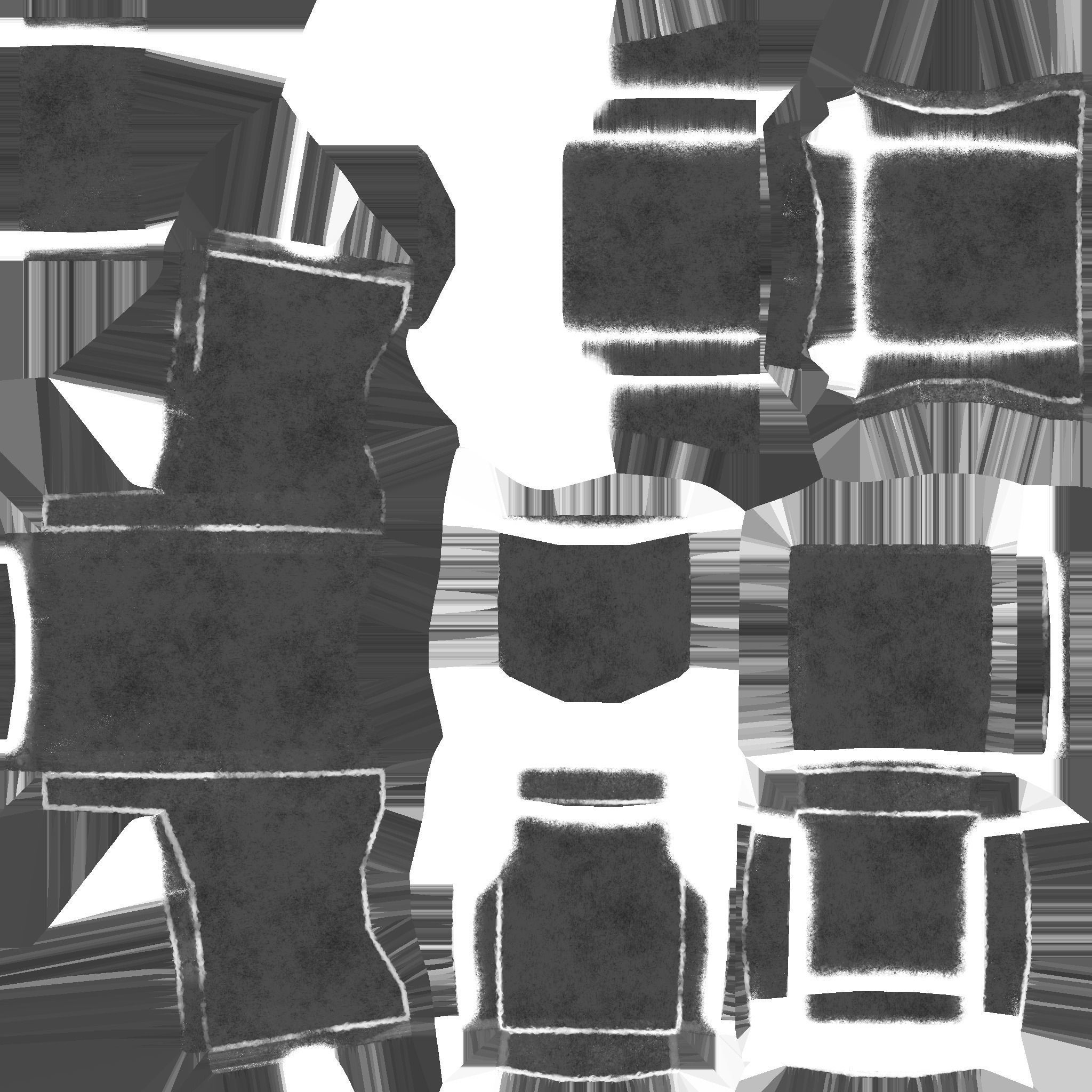 Shine Leather Armchair - Furniture Interior Design Low-poly 3D model_14