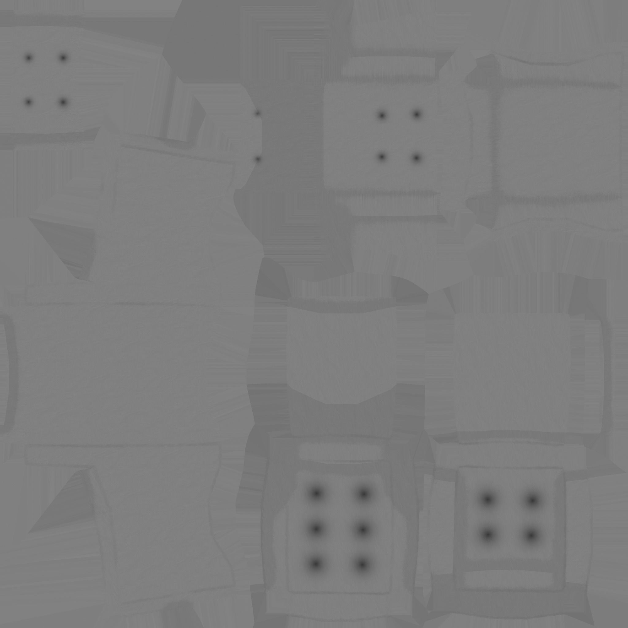 Shine Leather Armchair - Furniture Interior Design Low-poly 3D model_17