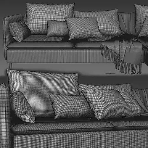 Sofa Ikea Soderhamn 3D model 5