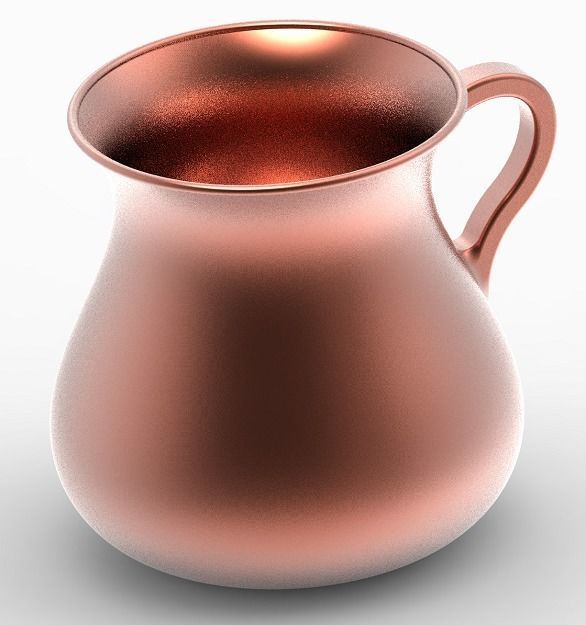 Classic Copper Jug 3D print model_1
