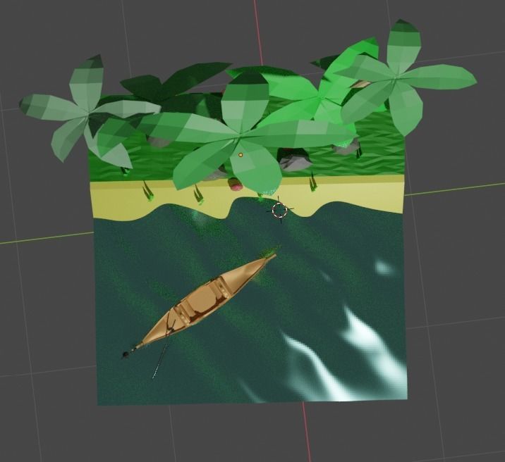 Mini island Free 3D model_2