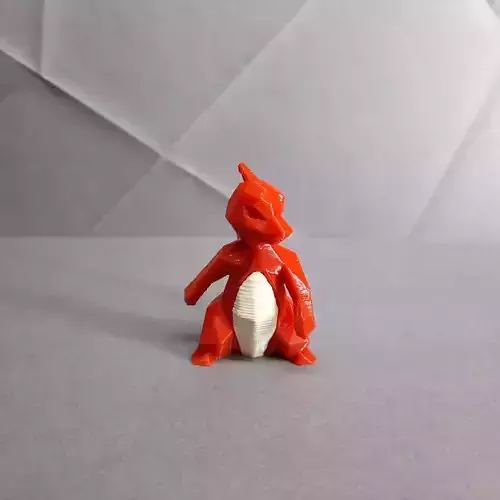 Charmeleon Low Poly Pokemon