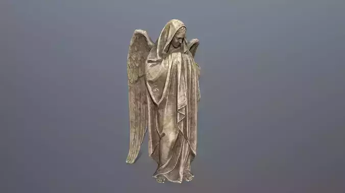 Angel Statue 1 Low-poly 3D model Angel Statue 1 Low-poly 3D model