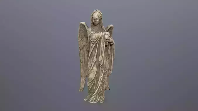 Angel Statue 2 Low-poly 3D model Angel Statue 2 Low-poly 3D model