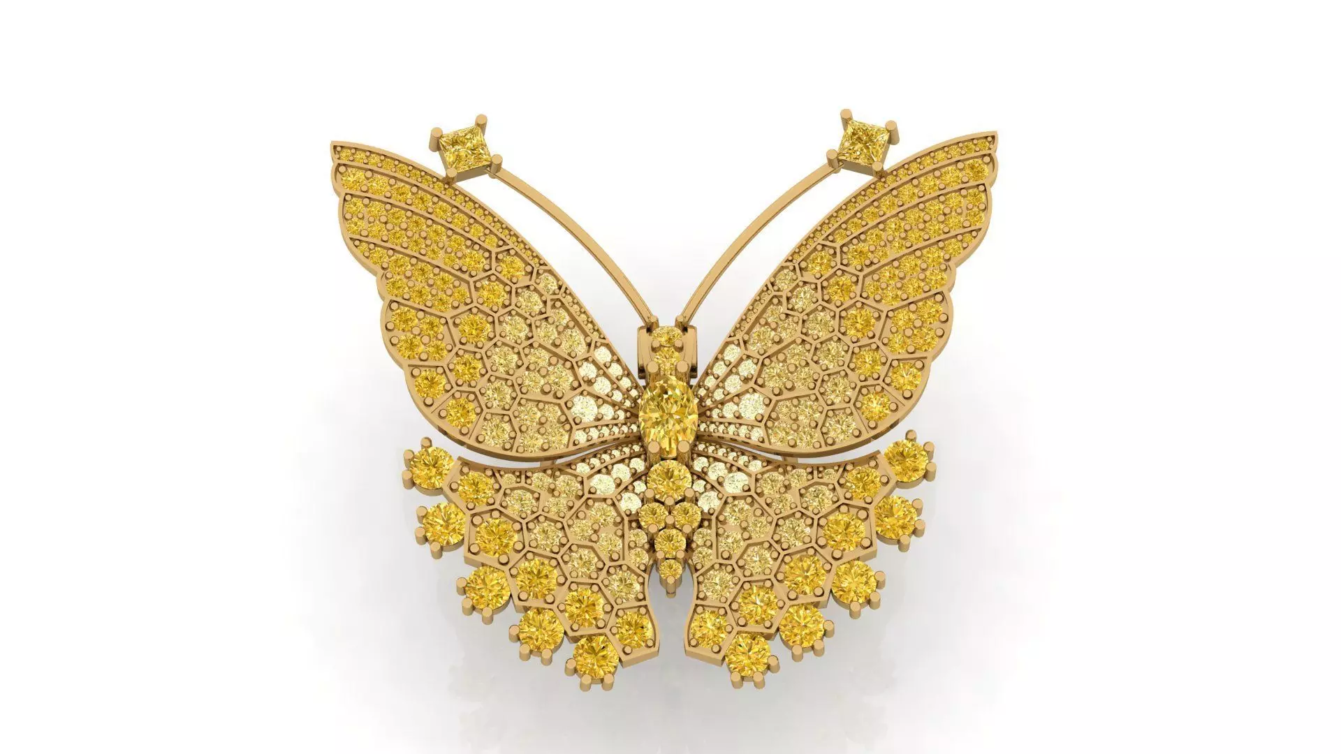 butterfly ring 3D print model_0