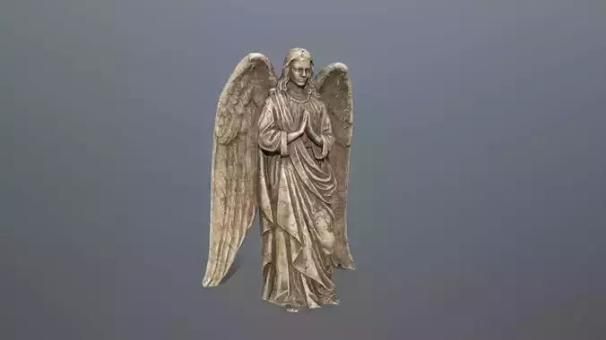 Angel Statue 4 Low-poly 3D model Angel Statue 4 Low-poly 3D model