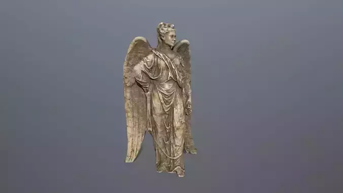 Angel Statue 5 Low-poly 3D model Angel Statue 5 Low-poly 3D model