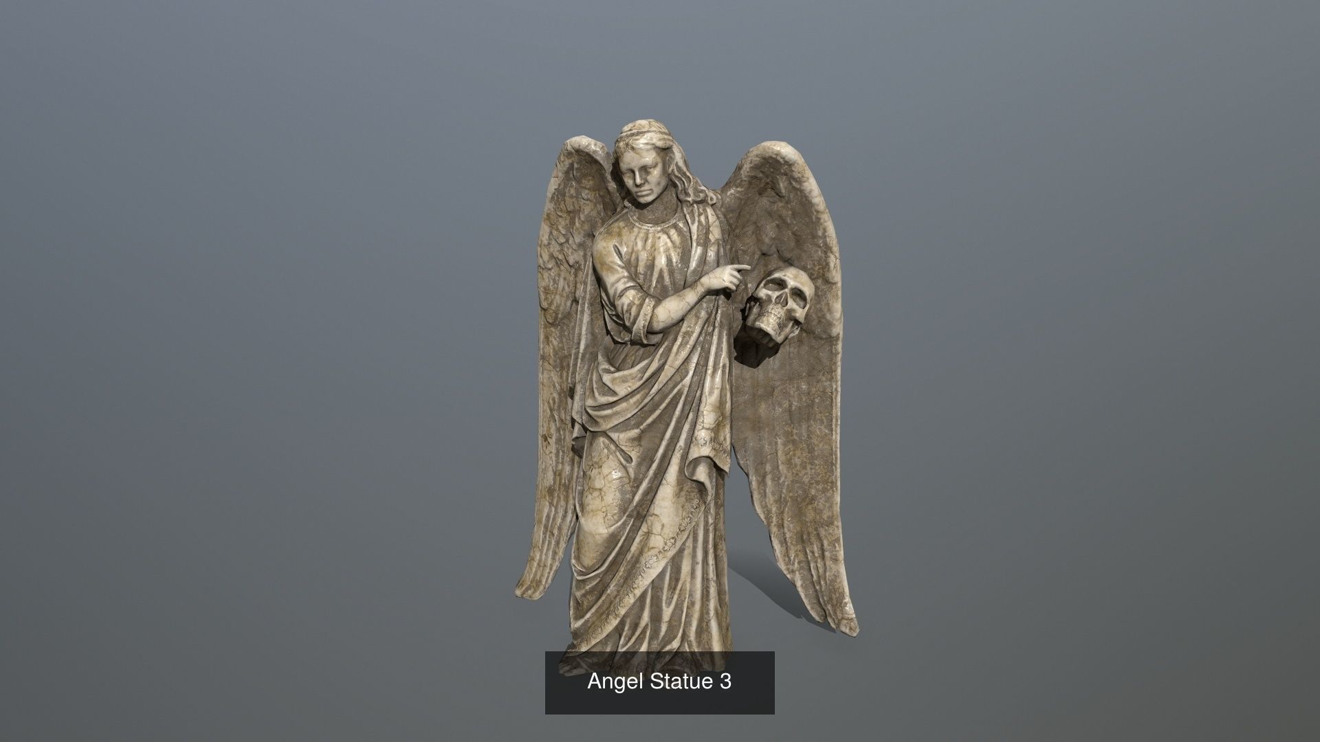 angels statue of angel 3D Model Collection_4