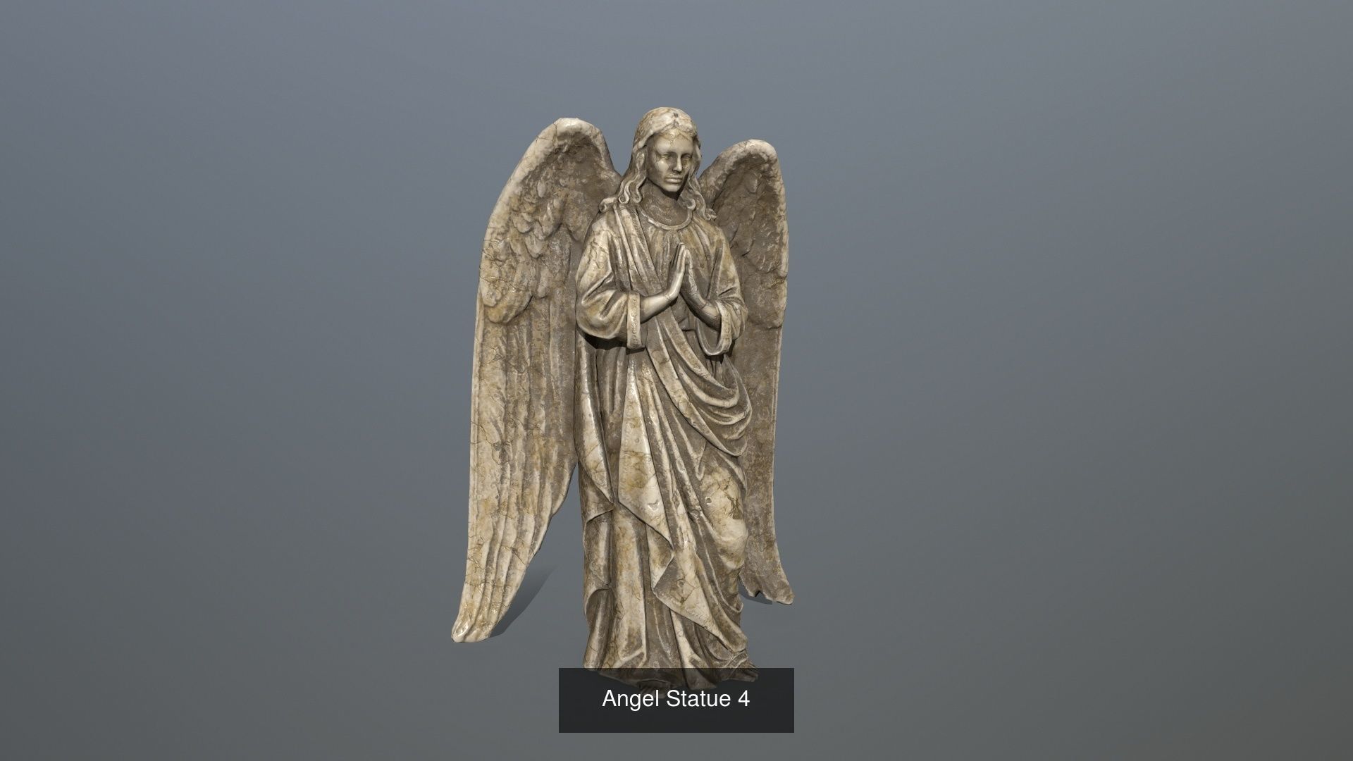 angels statue of angel 3D Model Collection_5