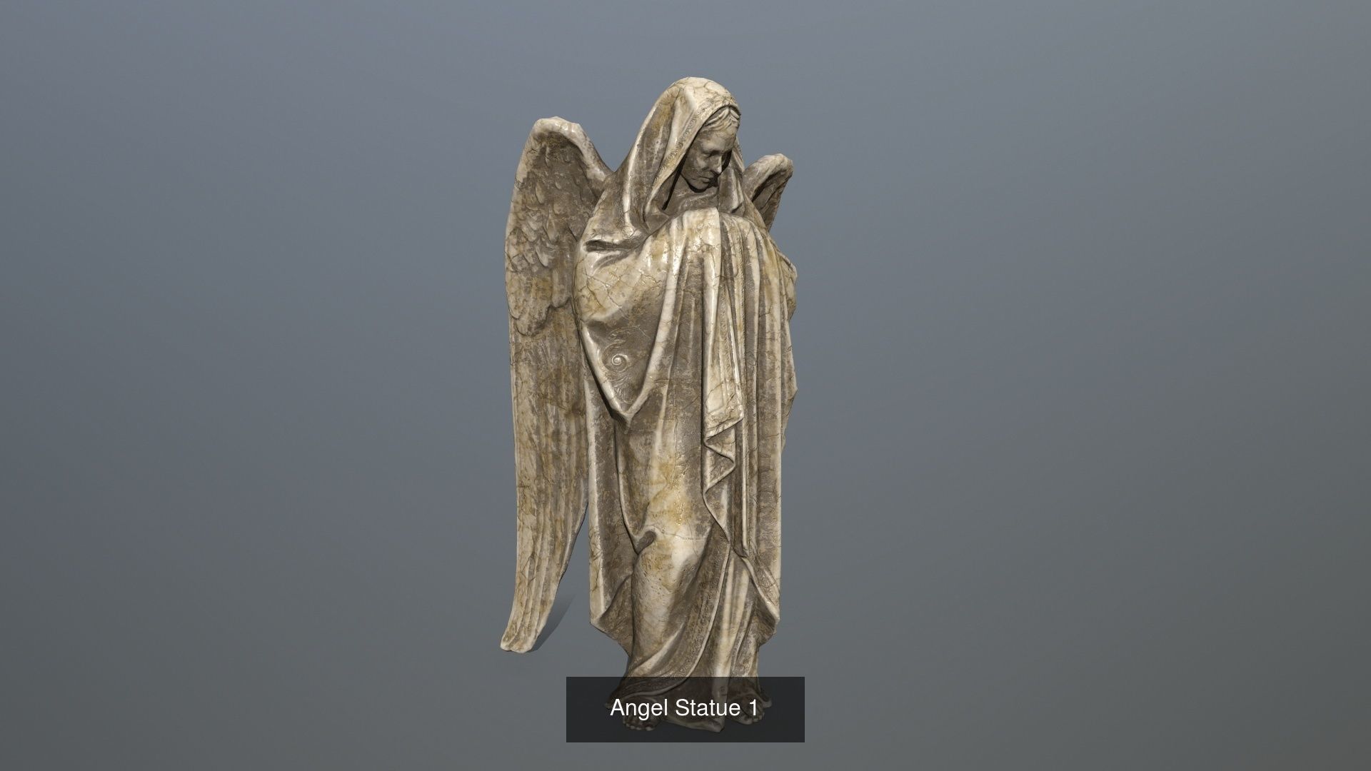 angels statue of angel 3D Model Collection_2
