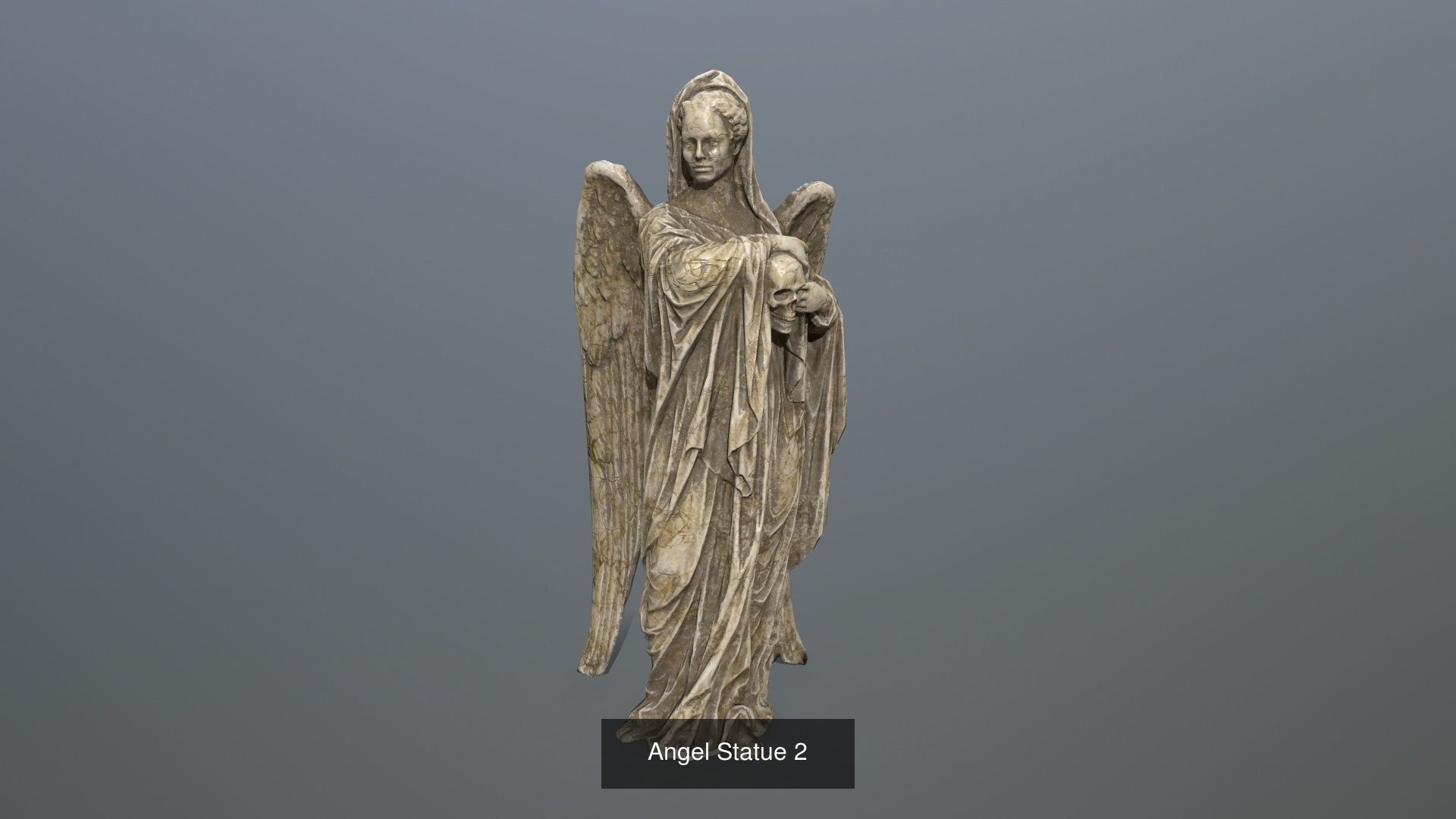angels statue of angel 3D Model Collection_3