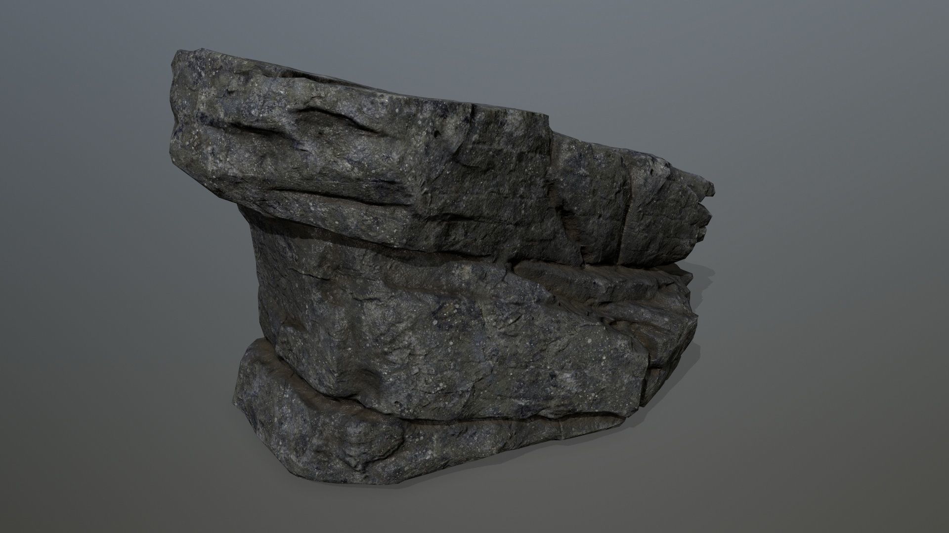 rocks rock Low-poly 3D model_16