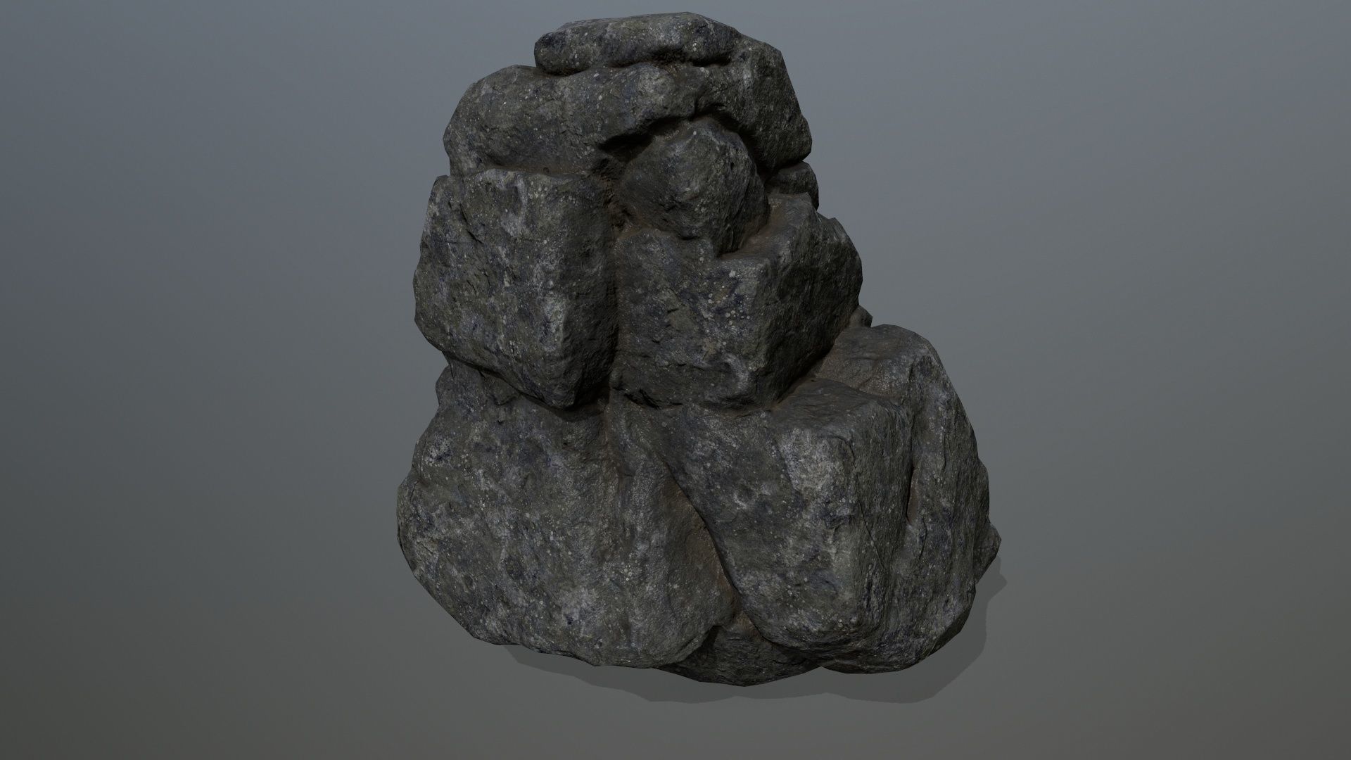 rocks rock Low-poly 3D model_24