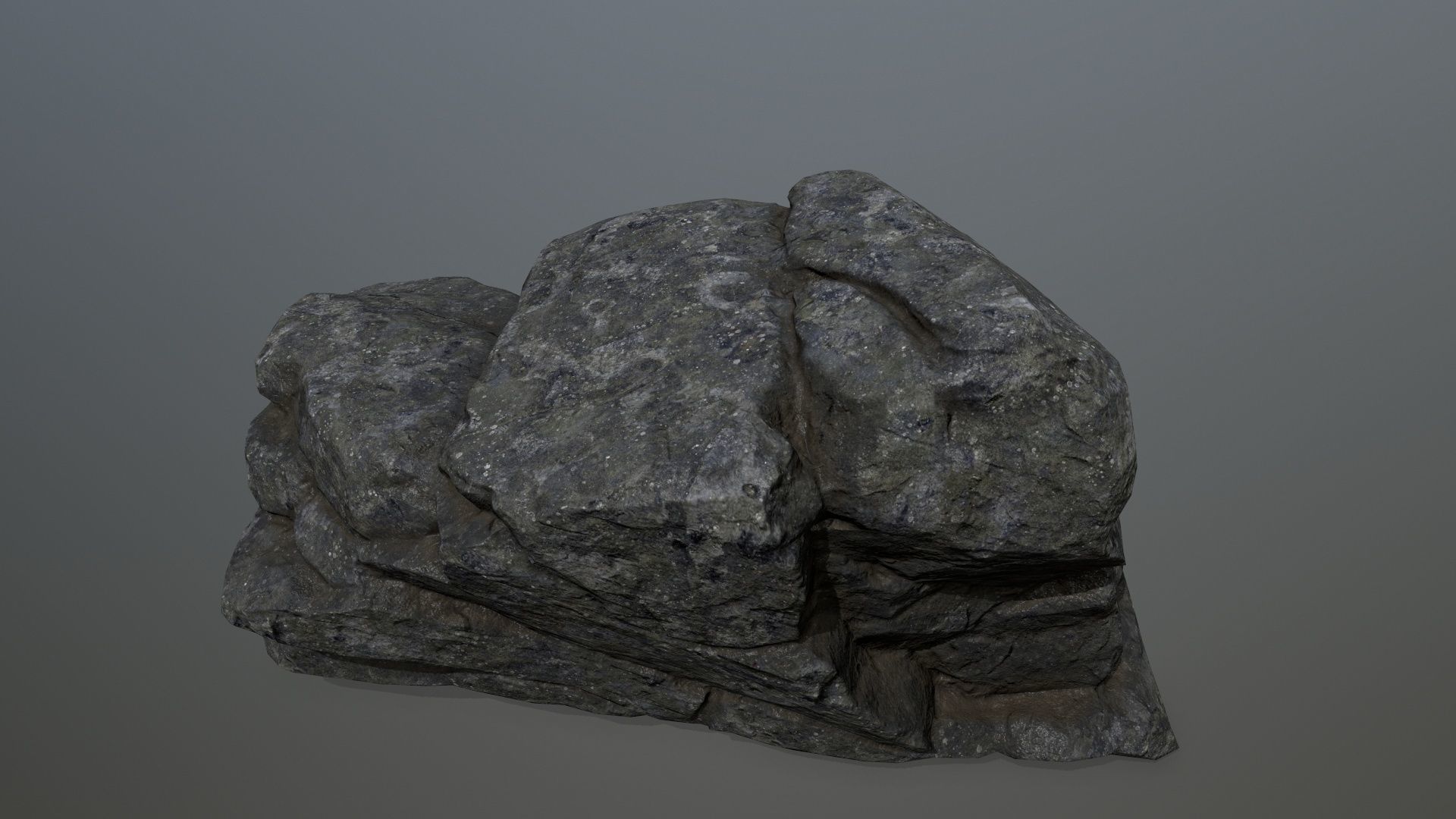 rocks rock Low-poly 3D model_10