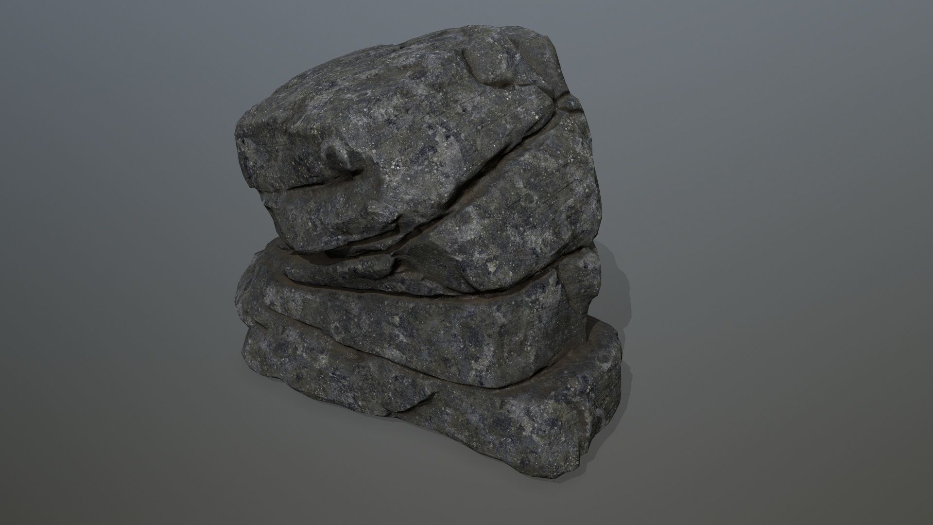 rocks rock Low-poly 3D model_6