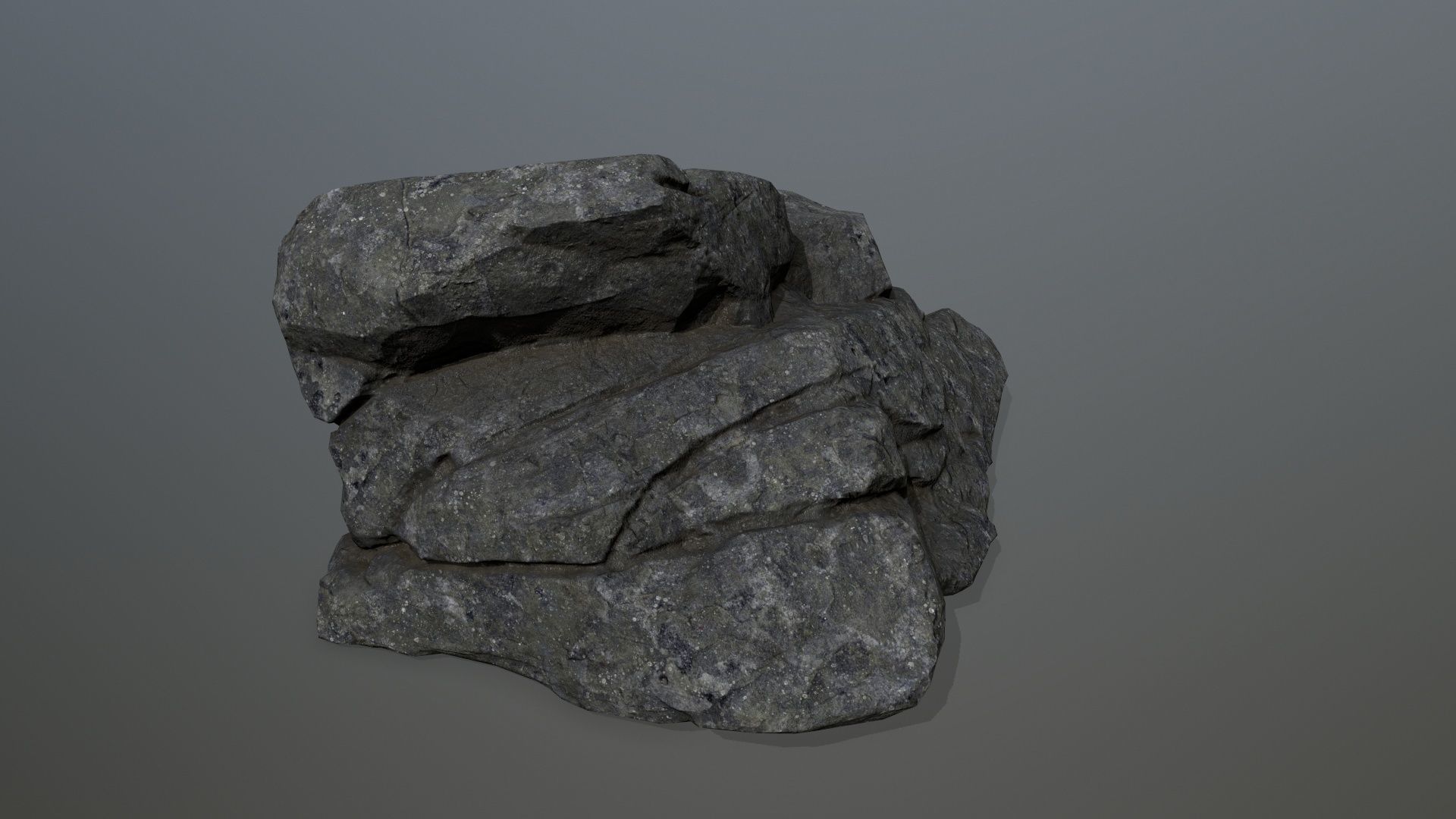 rocks rock Low-poly 3D model_11