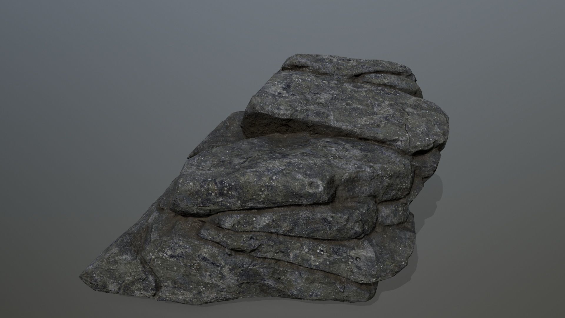 rocks rock Low-poly 3D model_9