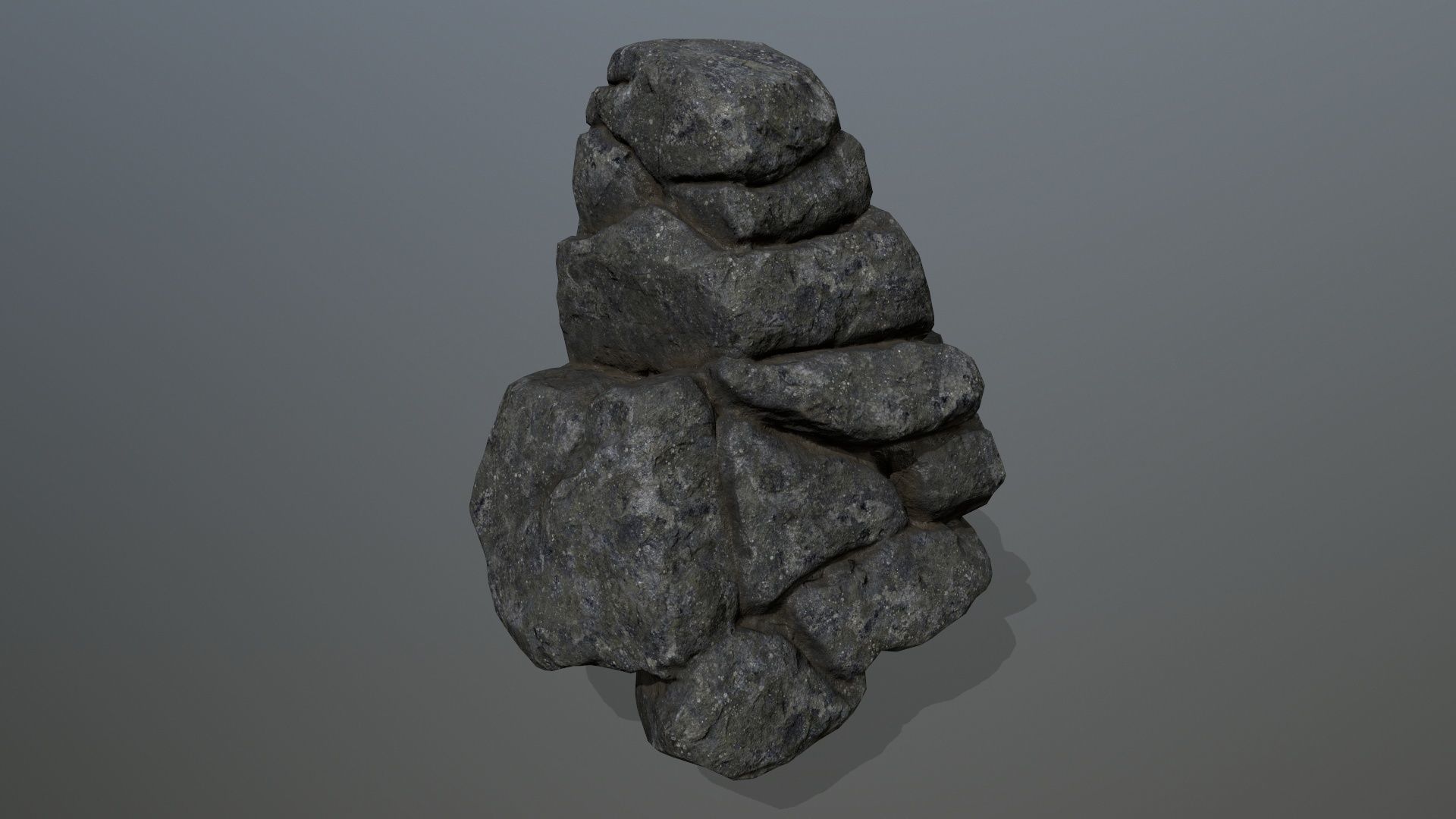 rocks rock Low-poly 3D model_21