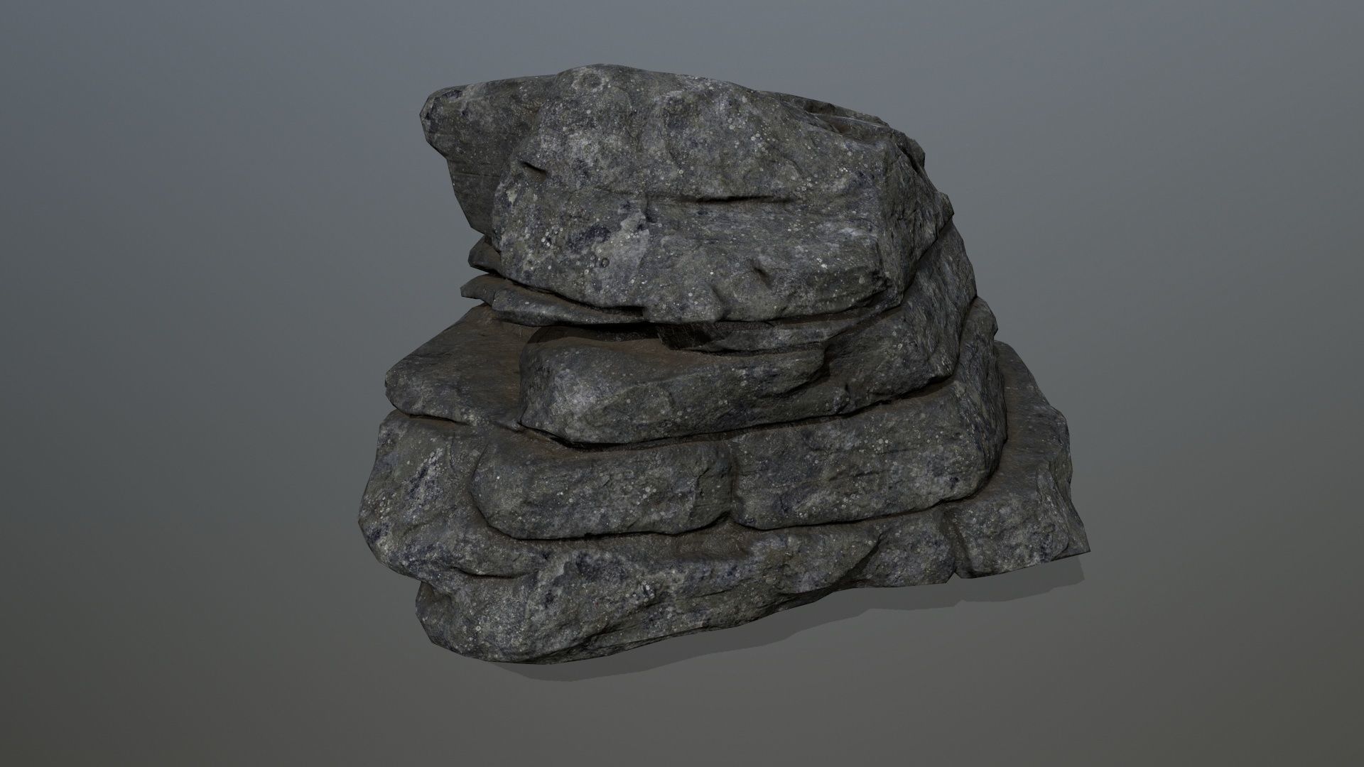 rocks rock Low-poly 3D model_1