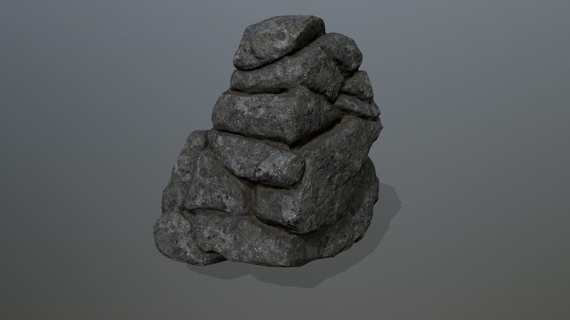 rocks rock Low-poly 3D model_22