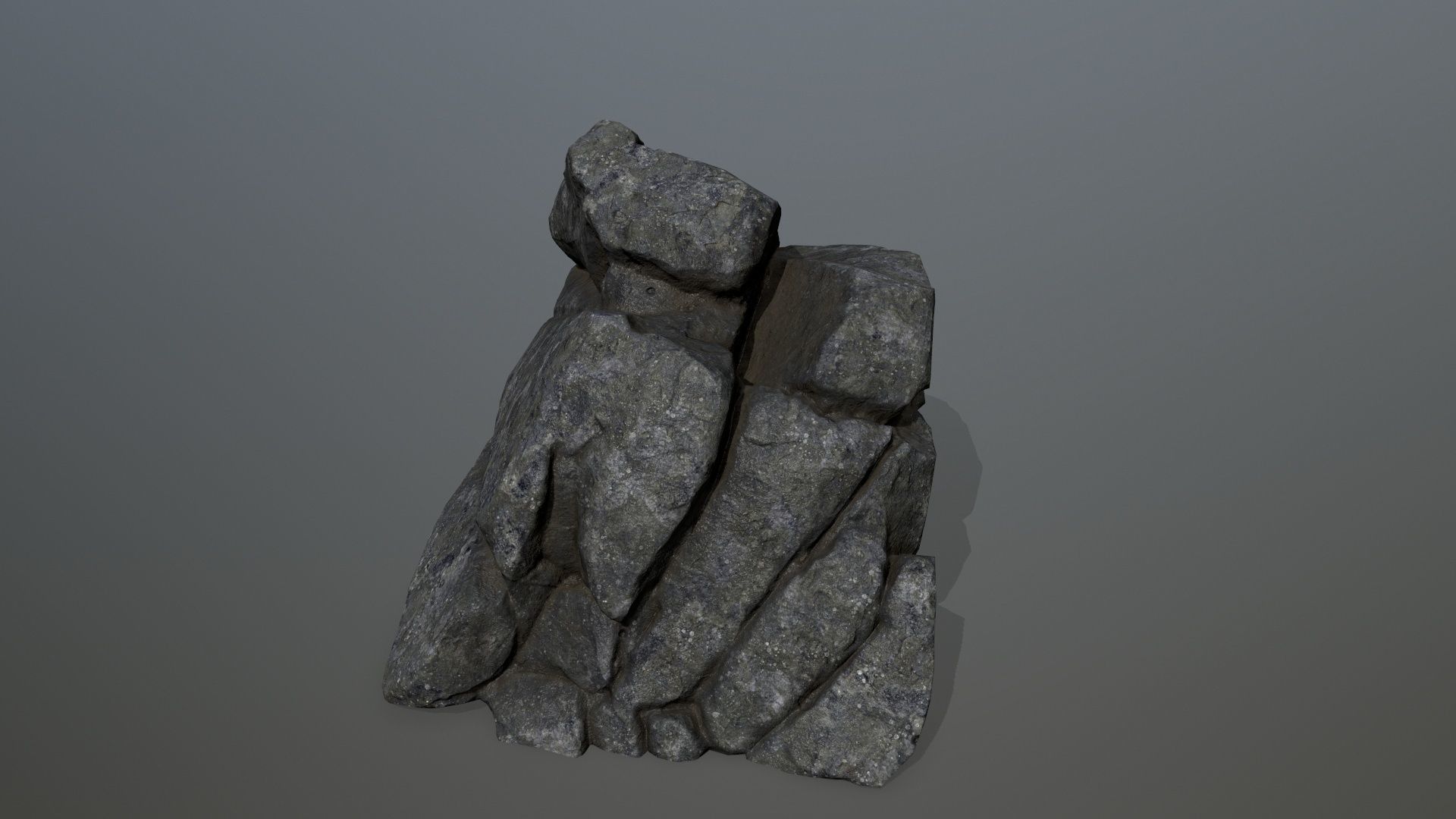 rocks rock Low-poly 3D model_12