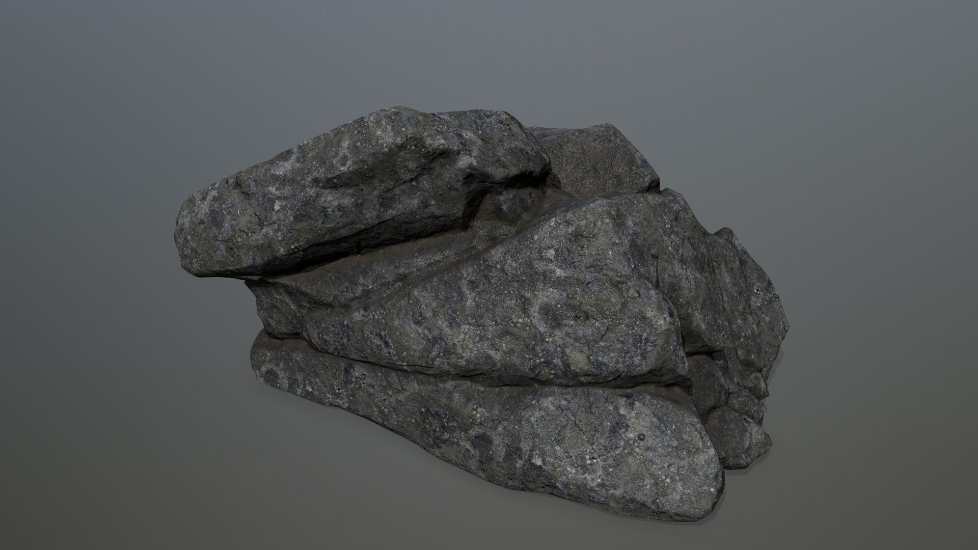 rocks rock Low-poly 3D model_15